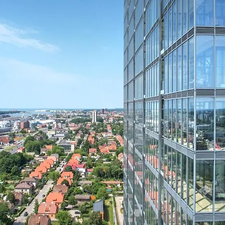 Sea View Apartment On 19Th Floor Klaipeda Exterior photo